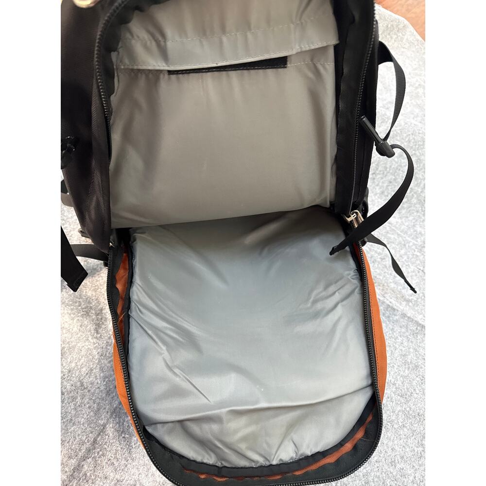 Spire Laptop Backpack Black Burnt Orange School Travel Tech Bag - Picture 6 of 10